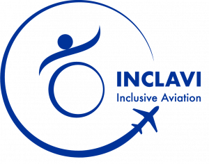 Inclusive Aviation blue logo